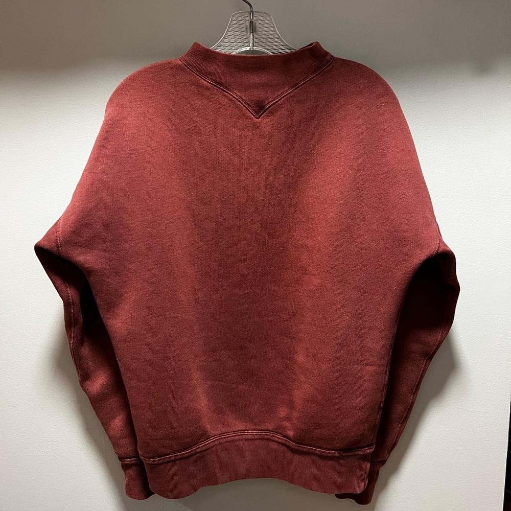isabel marant burgundy vintage high neck sweatshirt